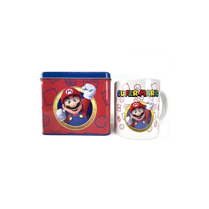 SET TAZA+HUCHA MARIO BROSS