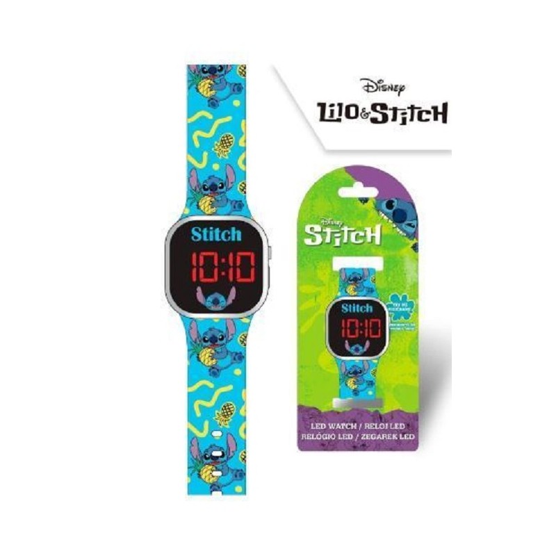 RELOJ LED STITCH